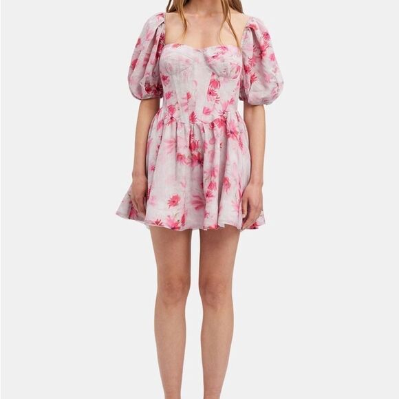 Bardot Dresses & Skirts - BARDOT Kiah Corset Mini Dress In Pink Flora Size S NWT in packaging